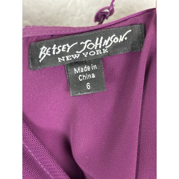 Vintage Betsey Johnson Womens Slip Dress Sz 6 Purple Fairy Whimsy‎ Romantic 90s - Picture 9 of 12